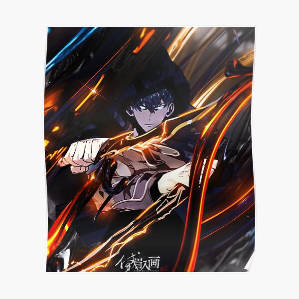 Solo Leveling Sung Jin Woo Poster RB0310 product Offical solo leveling Merch