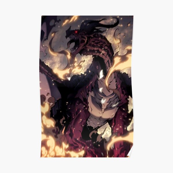 Solo Leveling Dragon Kamish (Art Design) Poster RB0310 product Offical solo leveling Merch