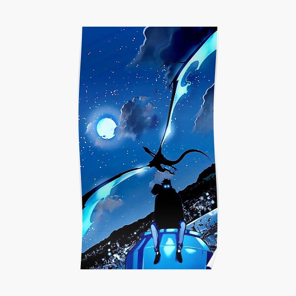Solo Leveling Sung Jin Woo And Dragon (Art Design) Poster RB0310 product Offical solo leveling Merch