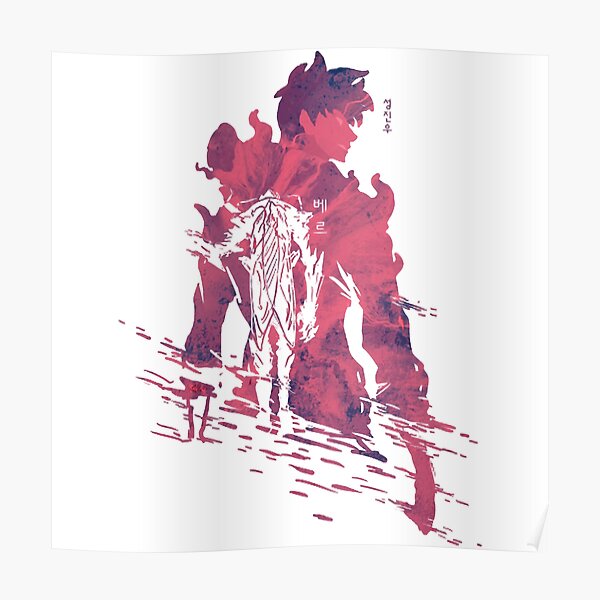 Sung Jin-Woo Arrival Red v.Solo Leveling Poster RB0310 product Offical solo leveling Merch