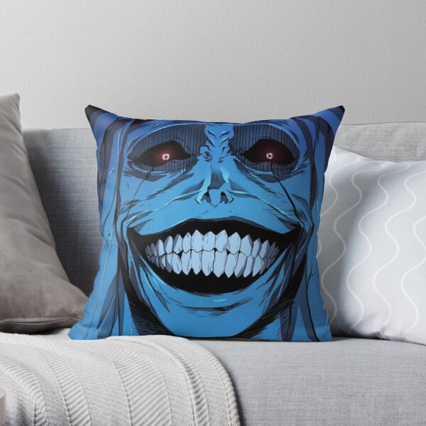 Solo leveling smiling statue. Throw Pillow RB0310 product Offical solo leveling Merch