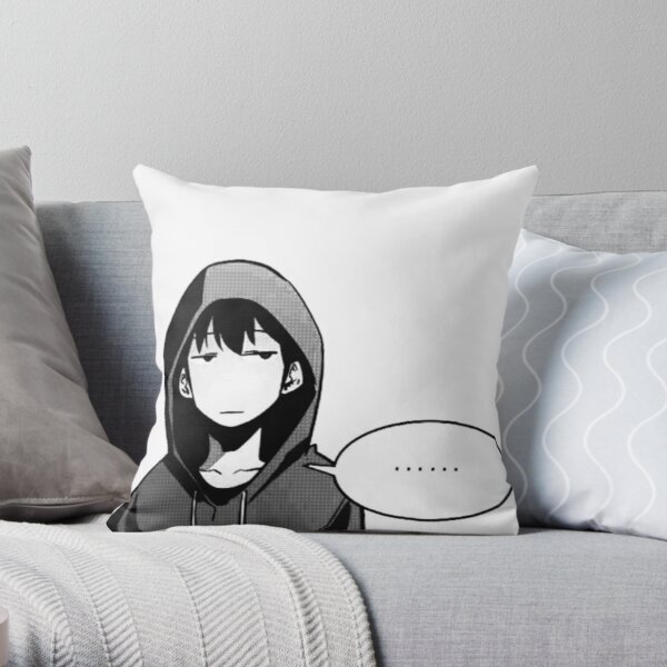 Annoyed jin woo from solo leveling Throw Pillow RB0310 product Offical solo leveling Merch