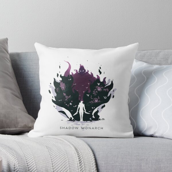 Domain of Shadow MonarchSolo leveling  Throw Pillow RB0310 product Offical solo leveling Merch